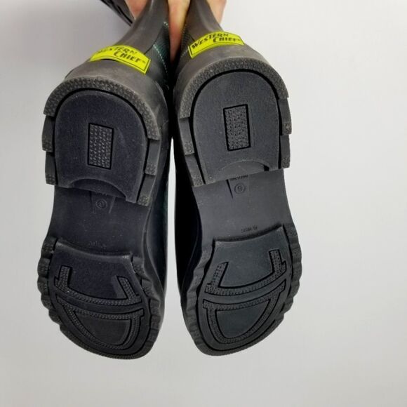 Western Chief "Coreen" Plaid Evergreen Tall Rubber Boots - Picture 11 of 11